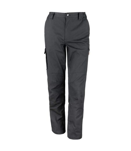 Mens Sabre Stretch Trousers Black WORK-GUARD By Result