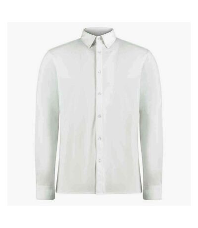 Kustom Kit Mens Piqué Long-Sleeved Shirt (White) - UTPC5409