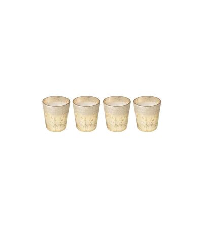 Lot de 4 Bougies Parfumées Deluxe 7cm Oud Amber