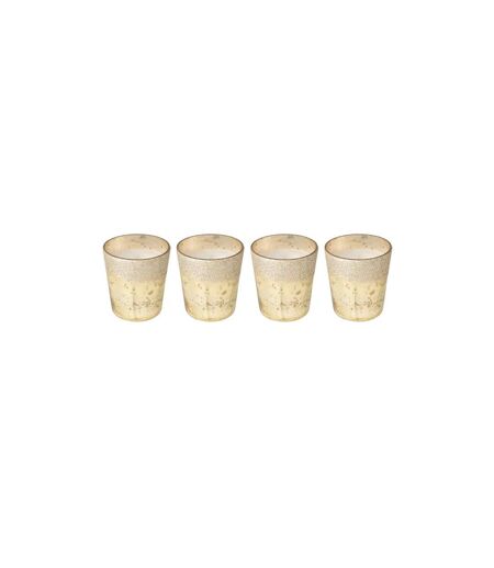 Lot de 4 Bougies Parfumées Deluxe 7cm Oud Amber