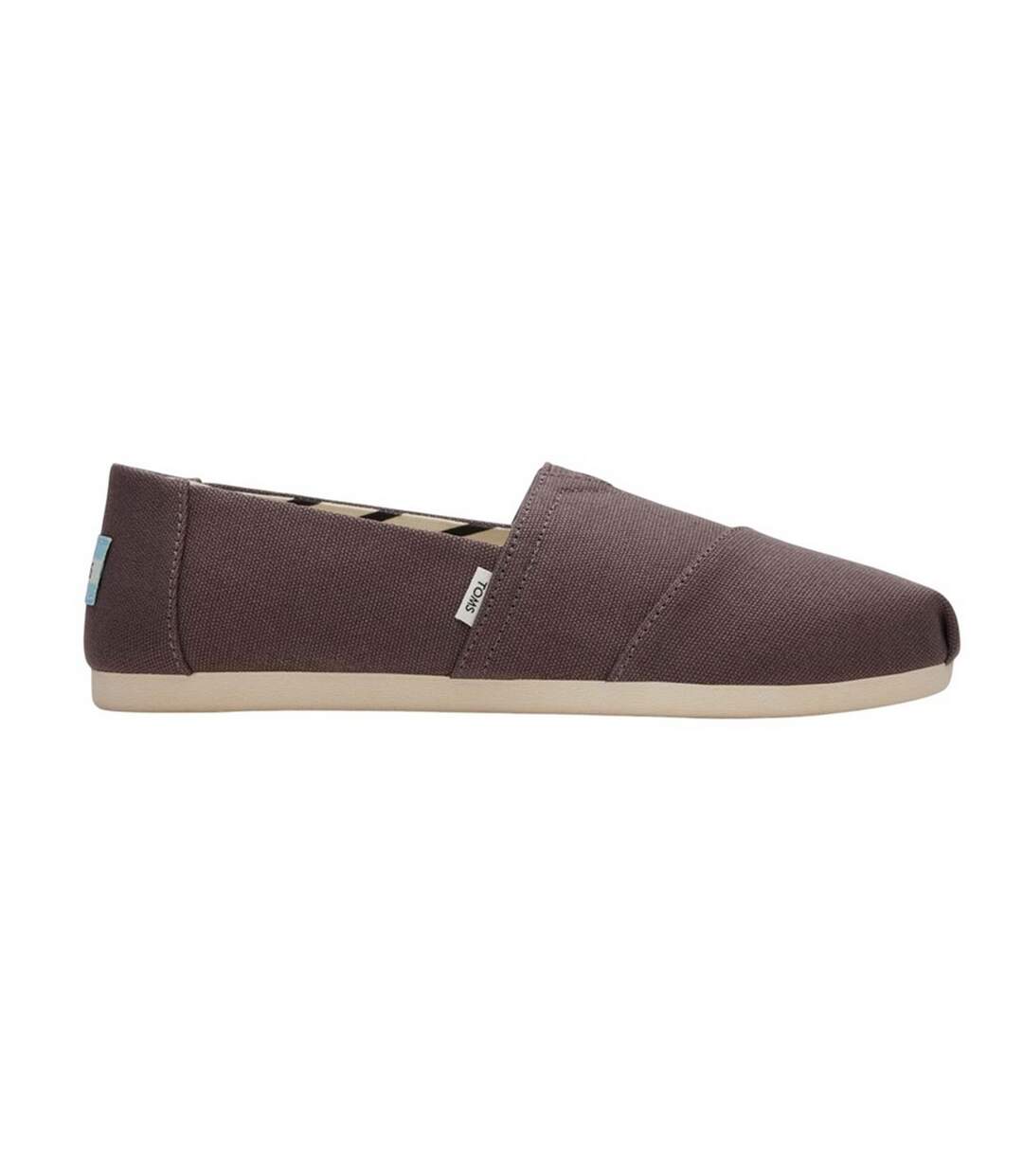 Womens/ladies Alpargata Classic Espadrilles Grey Toms-3
