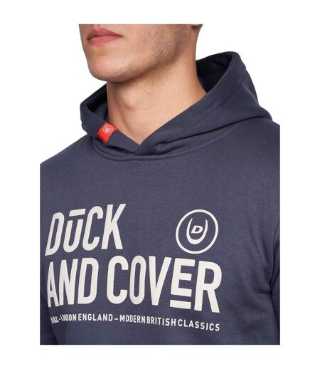 Mens hillman hoodie navy Duck and Cover