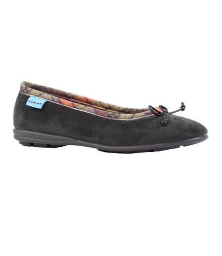 Chaussons Motif/style Nœud Femme Gris Lunar