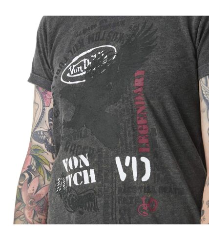 T-shirt femme à col rond avec print devant Stencil Vondutch