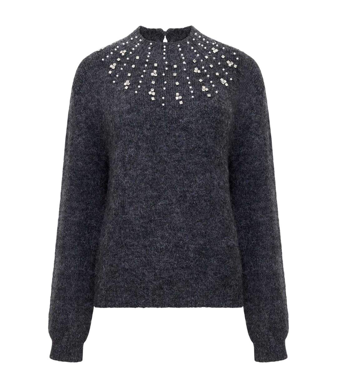 Pull Motif/style Perle Tatiana Femme Gris French Connection-2