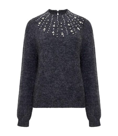 Pull Motif/style Perle Tatiana Femme Gris French Connection