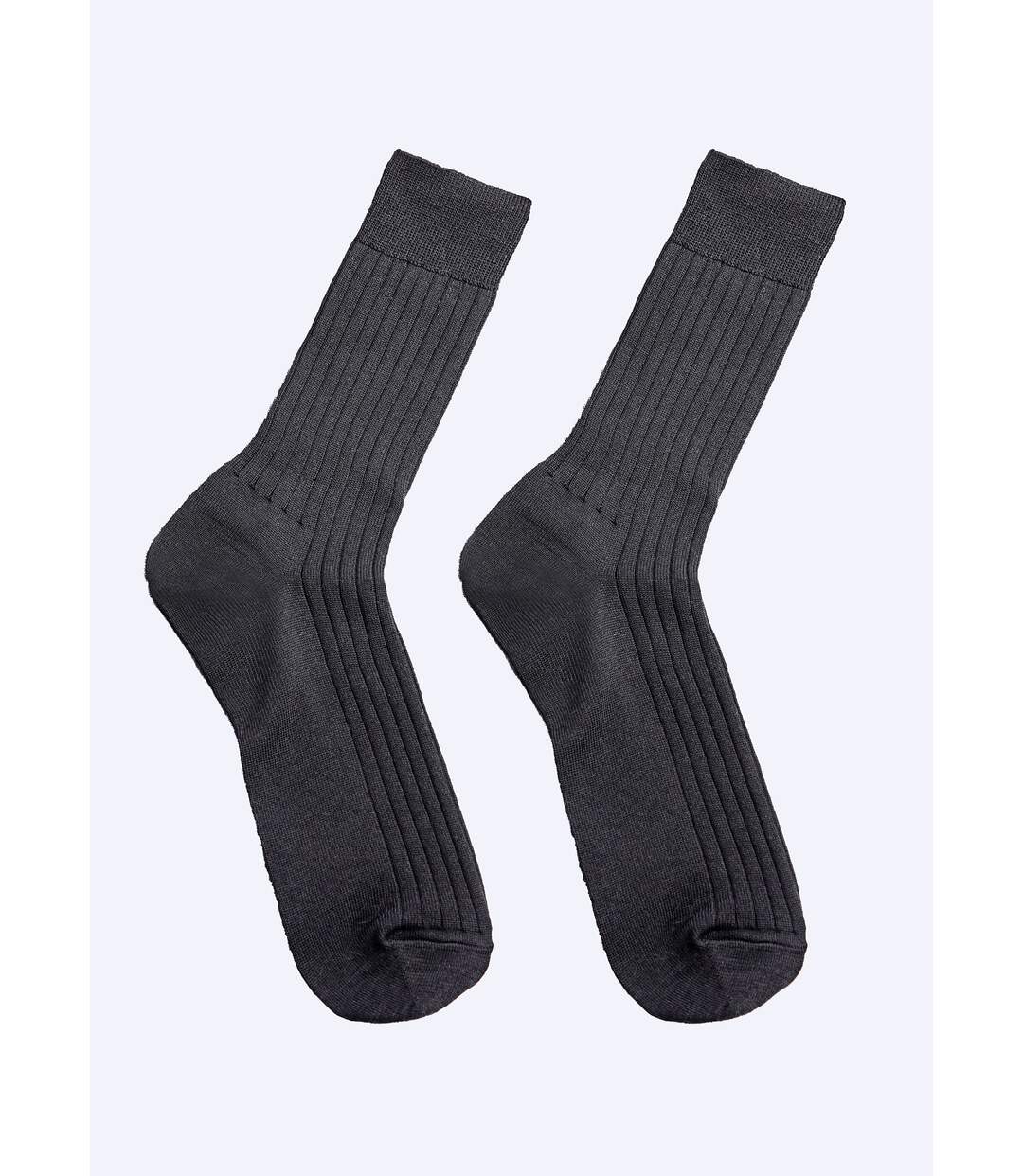 Mi-chaussettes laine et intérieur coton-2