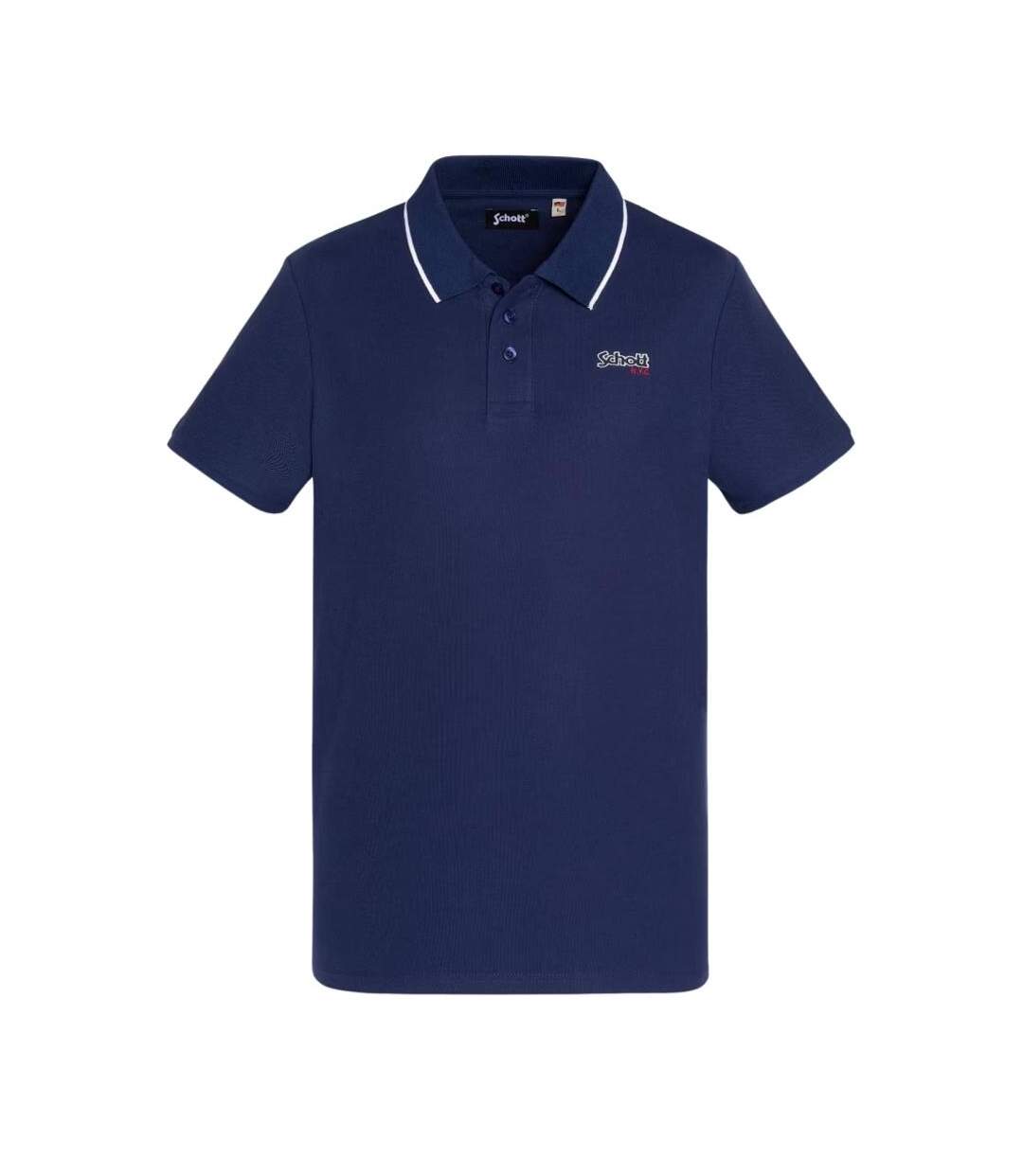 Polo Marine Homme Schott Pique Paul - L