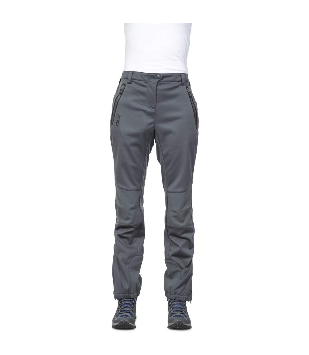 Sola pantalon de marche softshell femme gris Trespass-4