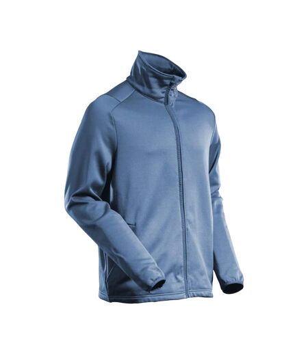 Mens Customised Full Zip Fleece Jacket Stone Blue Mascot