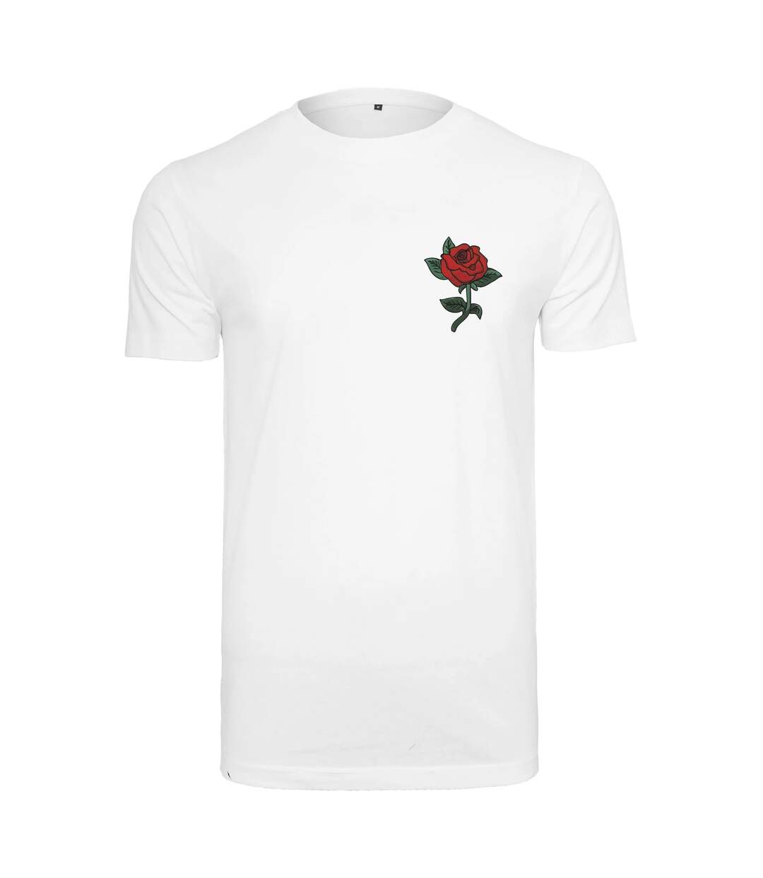 T-shirt Rose Pour Hommes Blanc Mister Tee-1