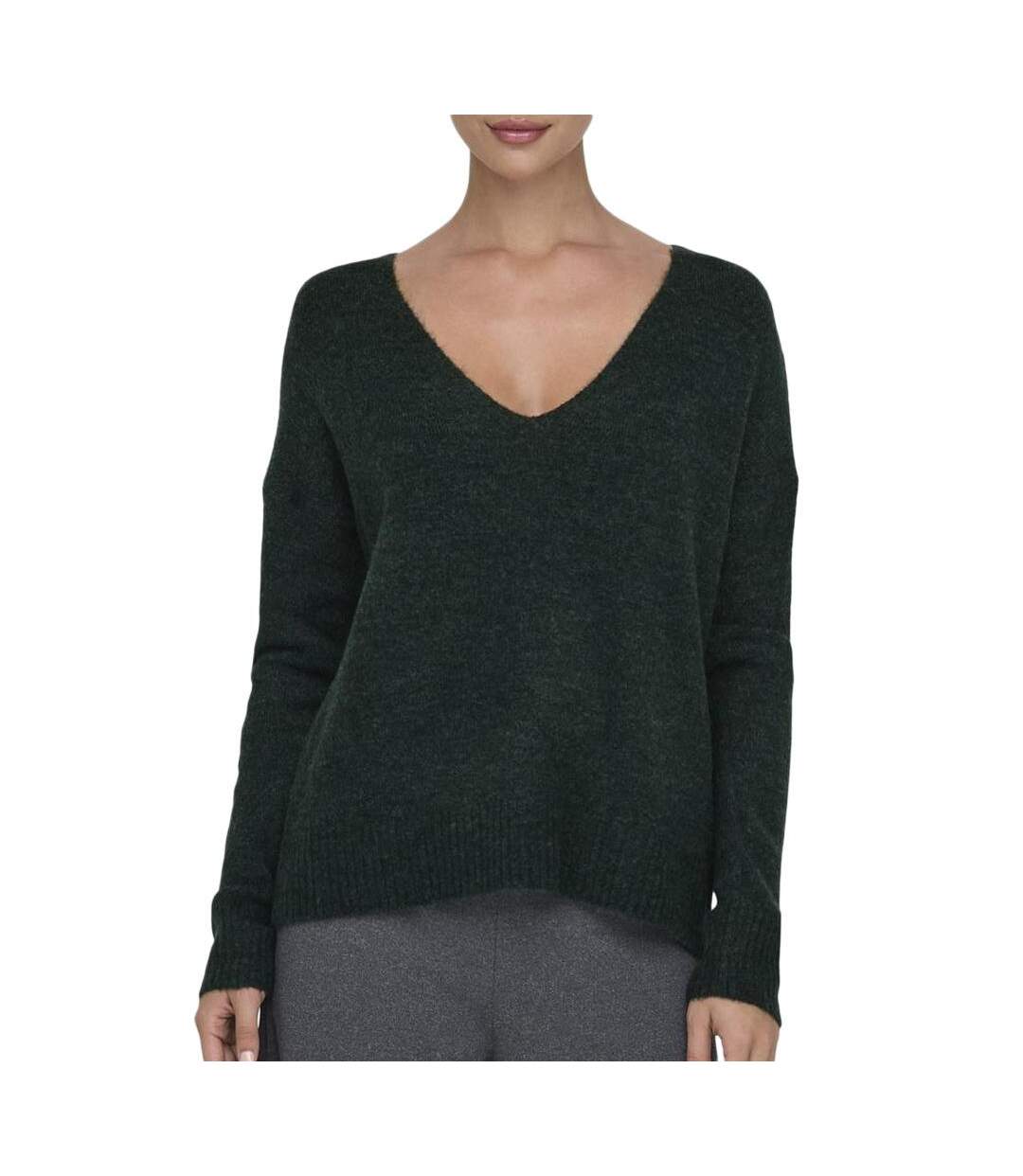 Pull gris anthracite femme jdy elanora-1