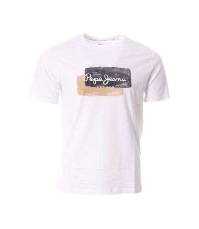 T-shirt blanc homme pepe jeans new rafer - m
