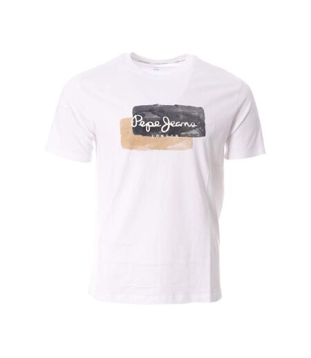 T-shirt blanc homme pepe jeans new rafer - m