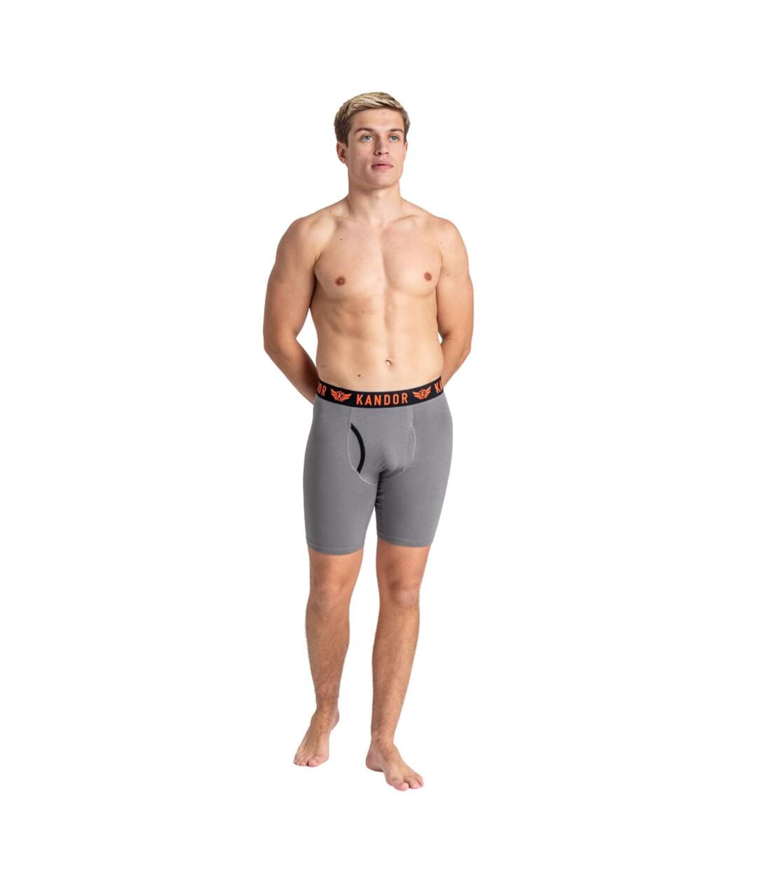 Boxers trunken homme orange Kandor