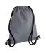 Icon Drawstring Bag One Size Graphite Grey Black Bagbase-1