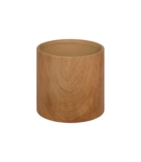 Lot de 2 Cache-Pots Effet Bois Soa 14cm Naturel