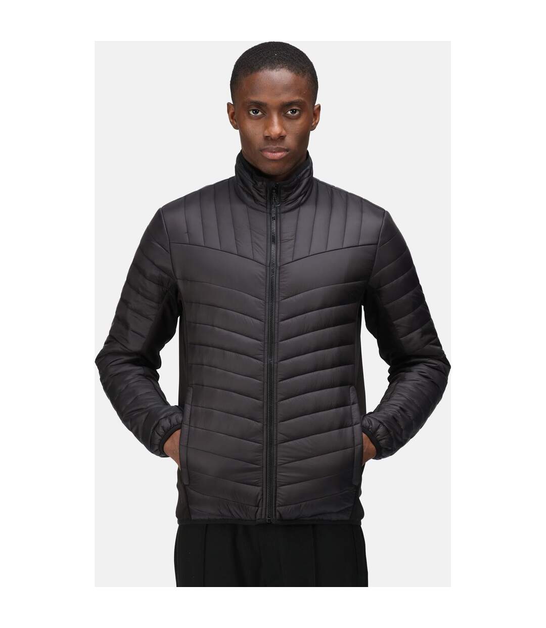 Mens Tourer Hybrid Padded Jacket Black Regatta-1
