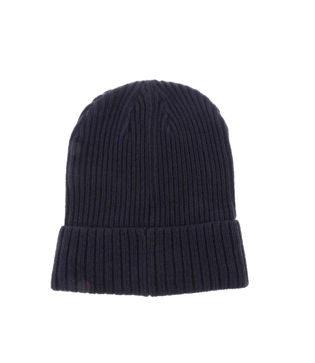 Classic Ribbed Turned Up Cuff Beanie Navy Puma-2
