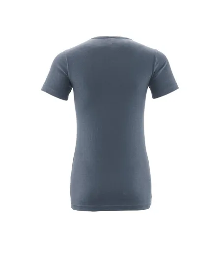 Womens/ladies Crossover T-shirt Stone Blue Mascot