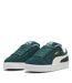 Womens/ladies Xl Leo Leopard Print Suede Trainers Green White Puma-1