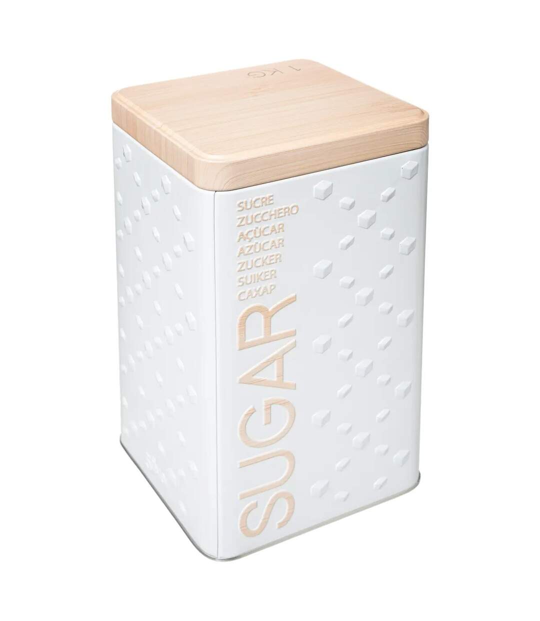 Boîte à Sucre en Poudre Scandi 18cm Blanc-1