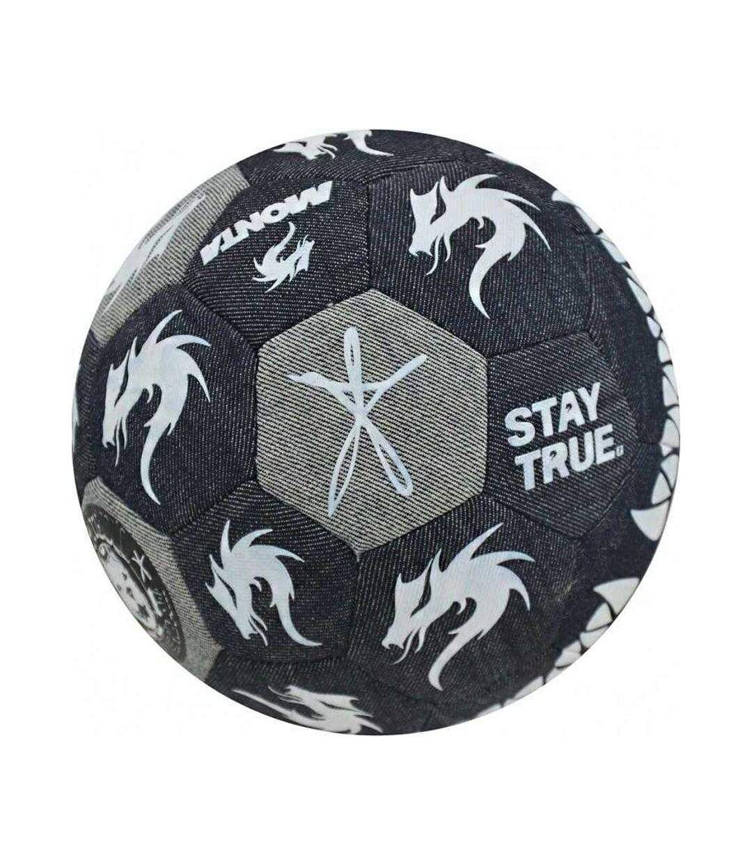 Ballon De Foot Pour Match Monta Street Taille 4,5 Bleu Marine Blanc Select-2