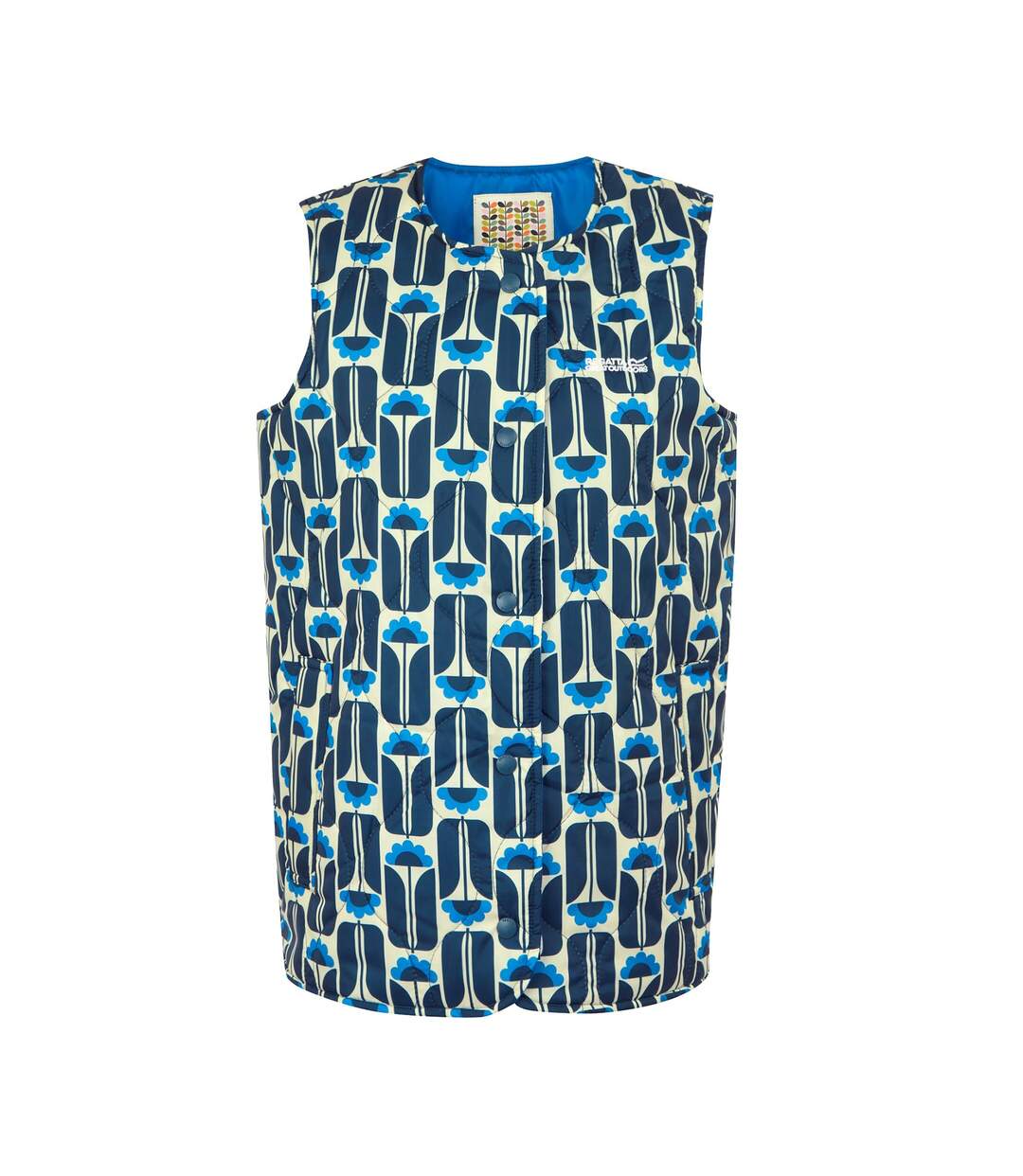 Doudoune sans manches orla kiely femme bleu marine Regatta-1