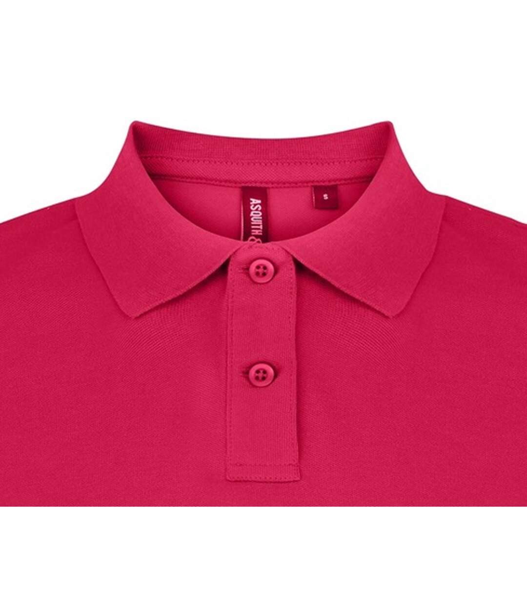 Asquith & Fox Womens/Ladies Plain Short Sleeve Polo Shirt (Hot Pink) - UTRW3472-4