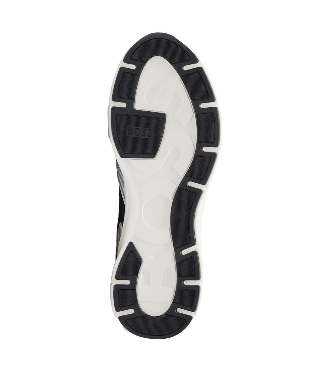 Mens Owen Running Trainers Quicksilver Silver Black Boss-4