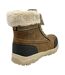 Womens/ladies Edmonton Leather Winter Boots Brown Karrimor-2