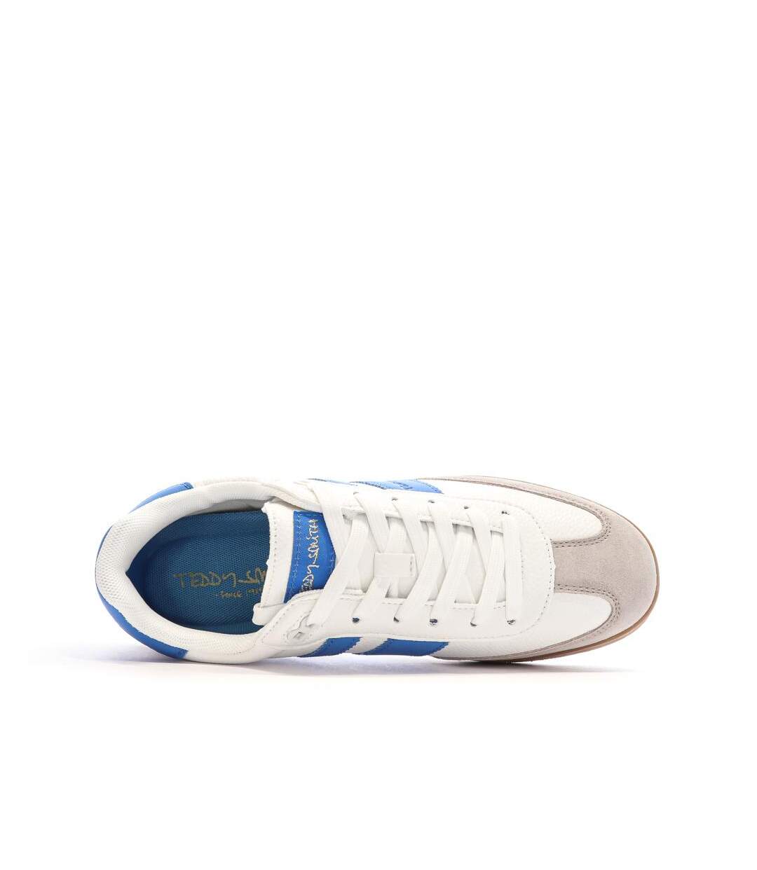 Baskets blanches/bleues homme teddy smith 120032-4