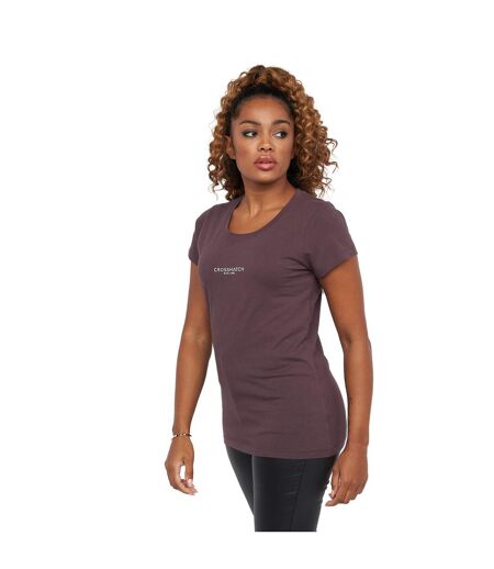 T-shirt Reny Femme Taupe Crosshatch