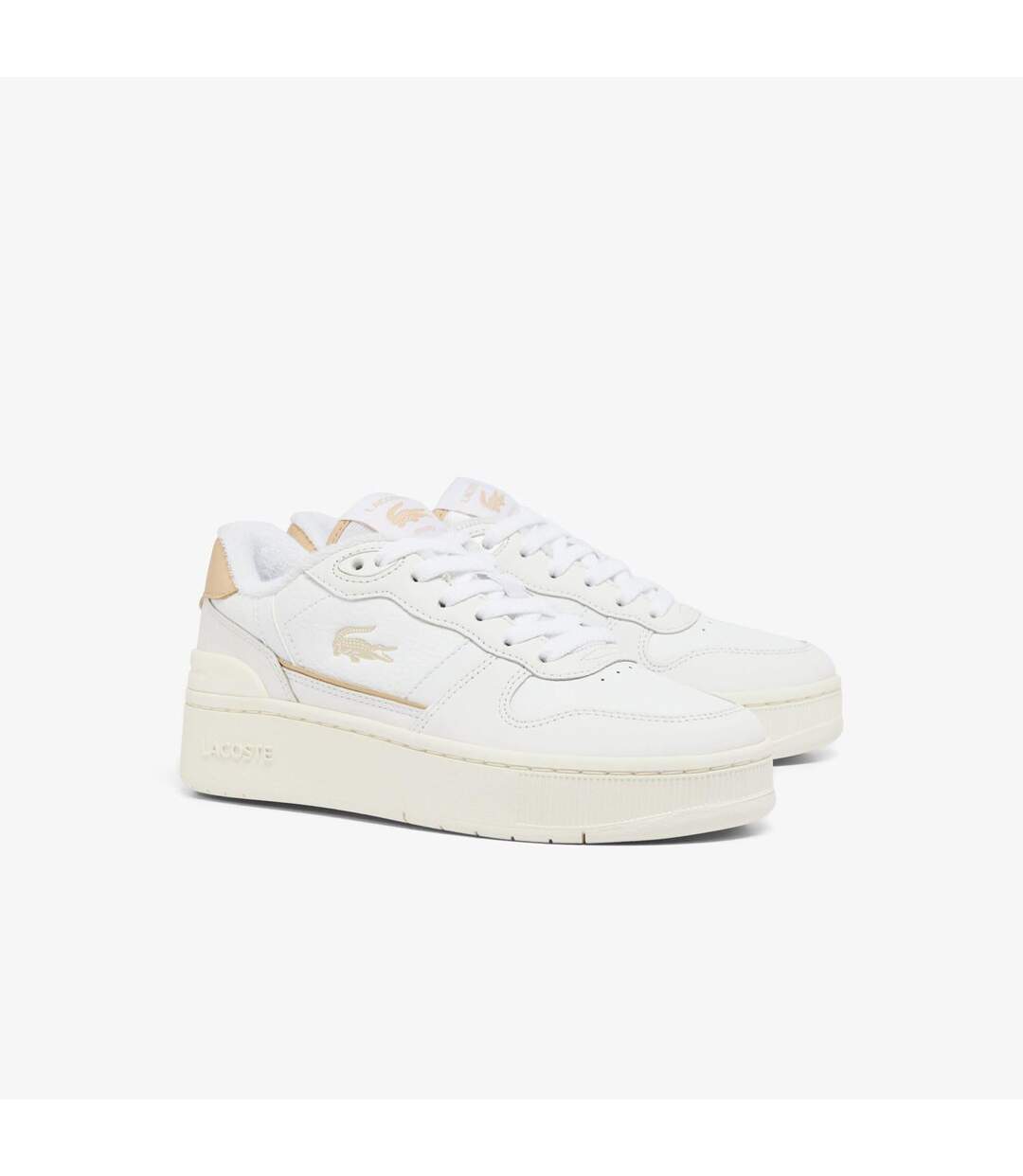 Baskets T-clip Femme Blanc Lacoste-2