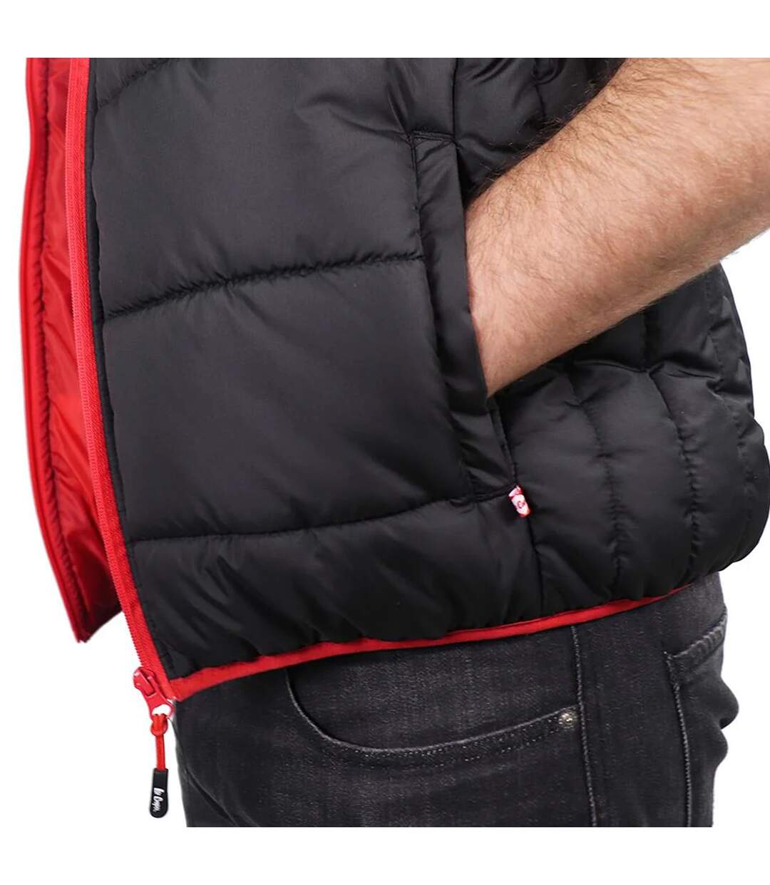 Doudoune Sans Manches Homme Noir Lee Cooper-3