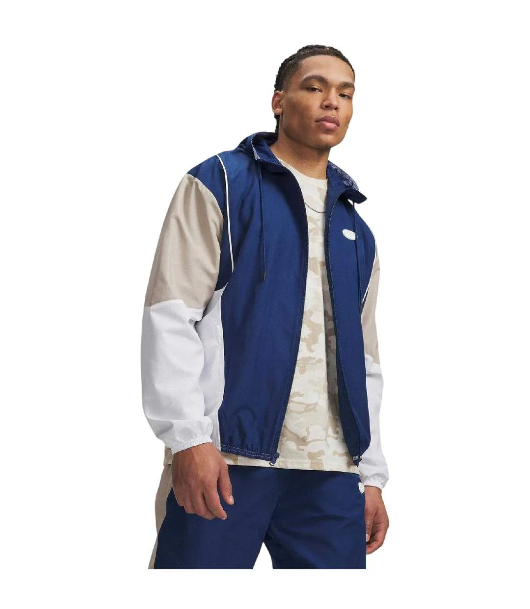 Veste À Capuche Motif/style À Capuche Rival Homme Noir Bleu Marine Under Armour-1