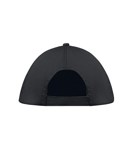 Buzz 5 Panel Baseball Cap Black MidOcean