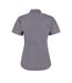 Chemise D'entreprise Oxford À Manches Courtes Pour Femmes Gris Foncé Kustom Kit-3