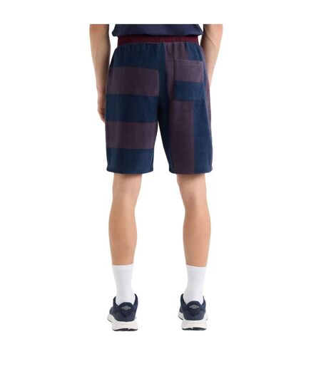 Mens multi stripe panelled shorts winetasting Umbro