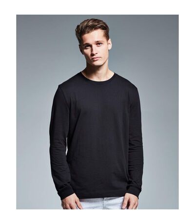 Mens Long-sleeved T-shirt Black Anthem