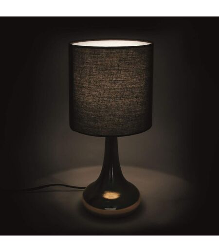 Lampe de chevet design Touch - H. 32 cm - Noir