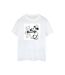 Disney Femme/Les femmes Mickey Mouse Steamboat Sketch - T-shirt en coton (Blanc) - UTBI48194-1