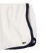 Womens/ladies Terrycloth Contrast Detail Shorts Cream Lacoste-3