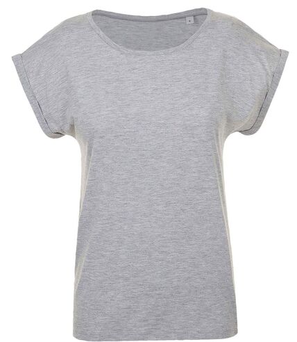 T-shirt manches courtes col rond FEMME - 01406 - gris