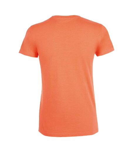 SOLS Womens/Ladies Regent Short Sleeve T-Shirt (Apricot)