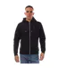 Mens Route 66 Full Zip Hoodie Black Modern Amusement-2