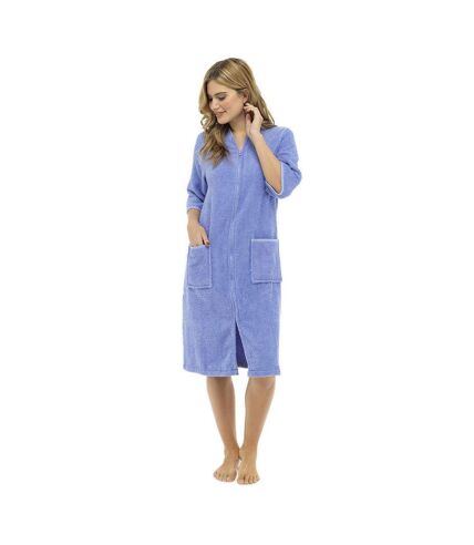 Ladies Zip Through Robe in 3 Colours