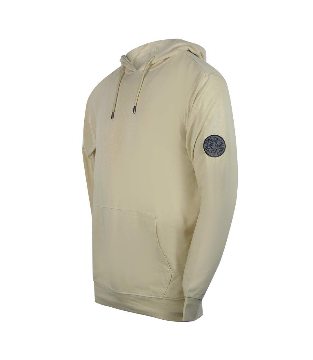 Sweat À Capuche Motif Uni Homme Beige Cavalli Class-3