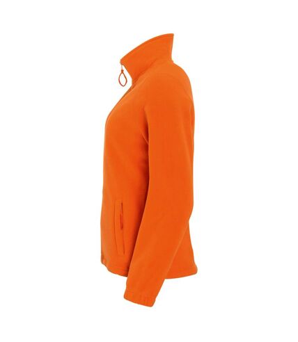 SOLS Womens/Ladies North Full Zip Fleece Jacket (Orange) - UTPC344