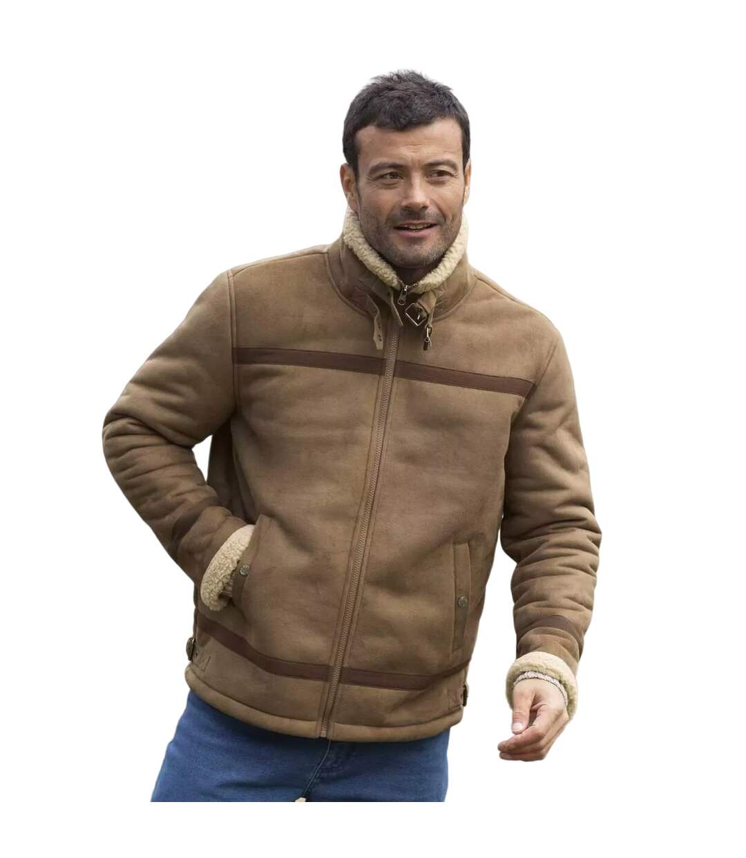 Doudoune matelassée homme brun-beige Atlas For Men-2